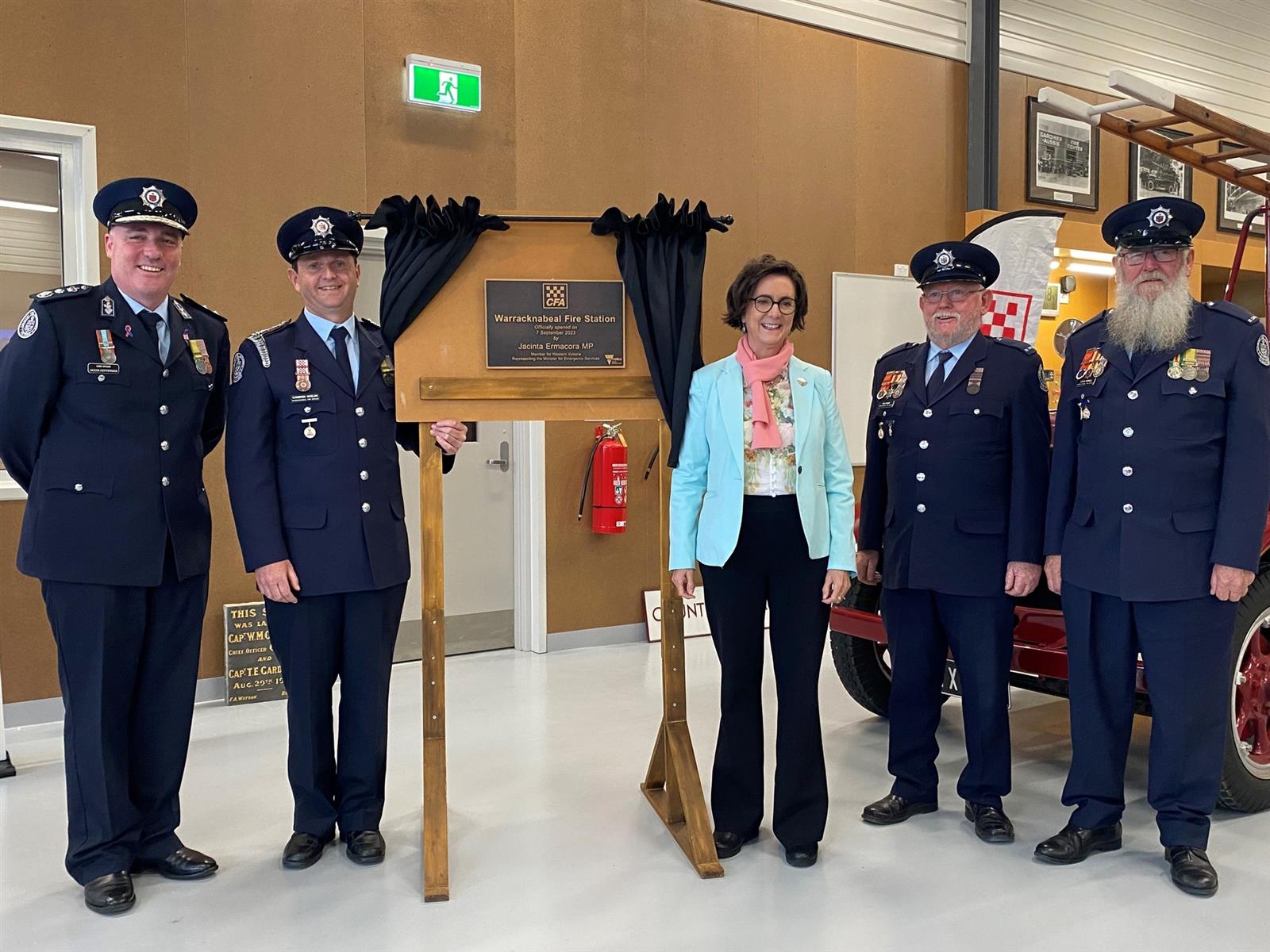 Warracknabeal Fire Brigade members celebrated the official opening of their new station in September 2023